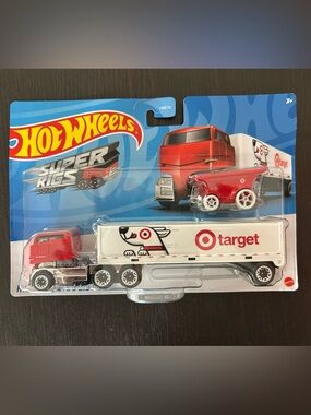 Hot Wheels Super Rigs Target Red & White Semi Truck Play Set